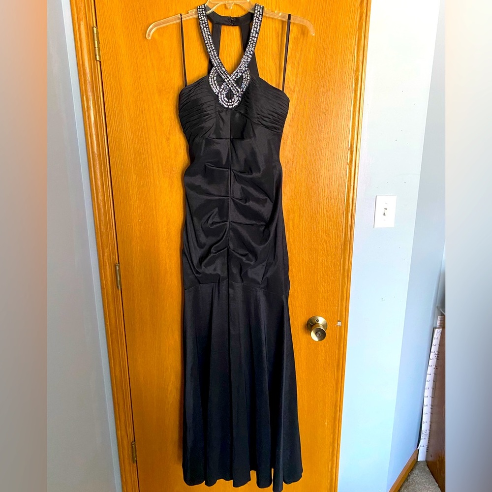 Black fitted dress